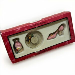 Sandy's Closet Through the Seasons Primitive Garden CottageCore‎ Ornament Set